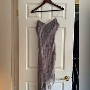 90’s Vintage Rampage Asymmetrical Hem Dress (Beautiful lace and color!)